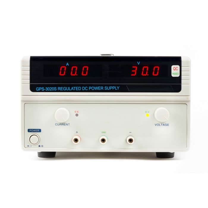 منبع تغذیه آزمایشگاهی ترانسی تک کانال دیجیتالی مدل GPS-3020S منبع تغذیه آزمایشگاهی ترانسی تک کانال دیجیتالی مدل GPS-3020S