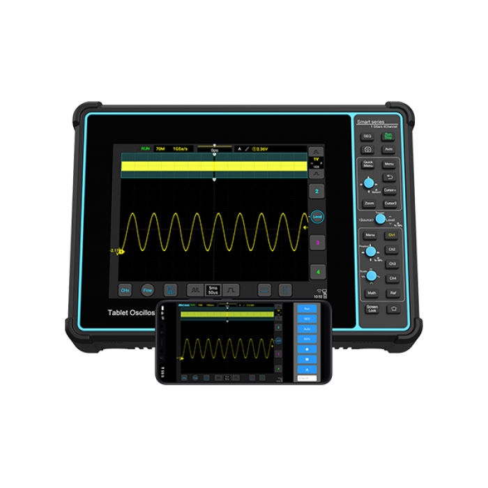 اسیلوسکوپ پرتابل تاچ اسکرین مدل GPS-1104D چهارکاناله 100MHz اسیلوسکوپ پرتابل تاچ اسکرین مدل GPS-1104D چهارکاناله 100MHz