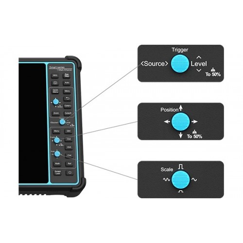 اسیلوسکوپ پرتابل تاچ اسکرین  مدل GPS-1104D چهارکاناله 100MHz اسیلوسکوپ پرتابل تاچ اسکرین  مدل GPS-1104D چهارکاناله 100MHz