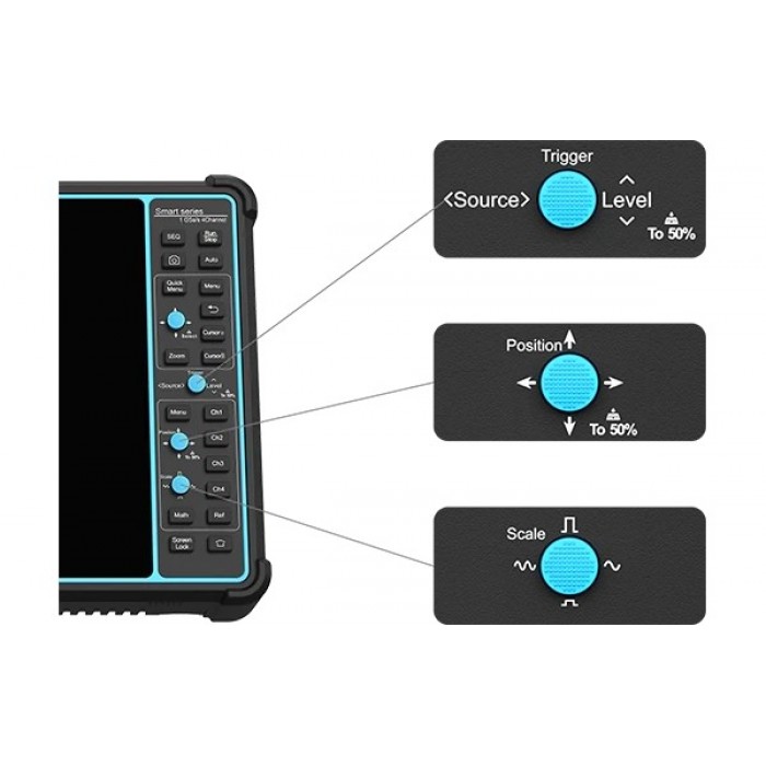 اسیلوسکوپ پرتابل تاچ اسکرین مدل GPS-1104D چهارکاناله 100MHz اسیلوسکوپ پرتابل تاچ اسکرین مدل GPS-1104D چهارکاناله 100MHz